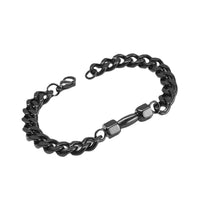 European And American Men's Dumbbell Titanium Steel Bracelet