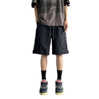 Waterproof Cargo Shorts Mens Loose Cropped Trousers