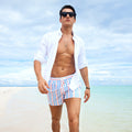 Men's Beach Shorts Quick-drying Loose Plus Size Colorful Short Seaside Swimming Trunks With Lining