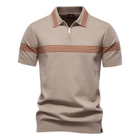 Fashion Striped Men's Business Short-sleeved Shirt