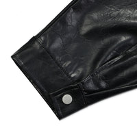 Turtle Crack Motorcycle Leather Outer Loose Leisure