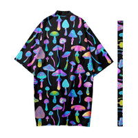 Men's Cardigan Kimono Smoke Extended Forest Digital Printing Casual Shirt