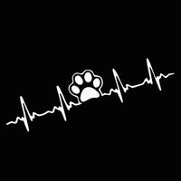 Car ECG Creative Heartbeat Motorcycle Body Bumper Decorative Stickers