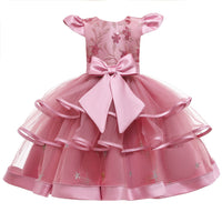 Children's Performance Dress Skirt Big Butterfly