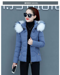 Female Short Cotton Coat Thickened Slim Fit Fashionable Jacket