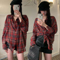 Top Loose Hong Kong Style Anti-DDoS Blouse All-matching Shirt