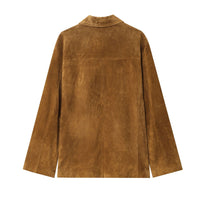 Retro British-style Womens Clothing Suede Jacket