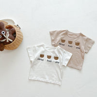Infant Short Sleeve Top Bib Shorts Set