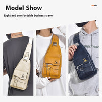 Retro Easy Matching Shoulder Bag Large Capacity Waterproof Satchel