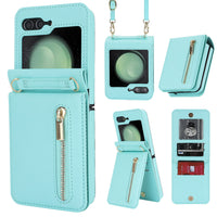 Zipper Crossbody Foldable Screen Phone Case