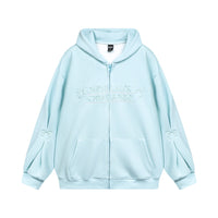 Bow Embroidery Letter Loose Sweatshirt Men
