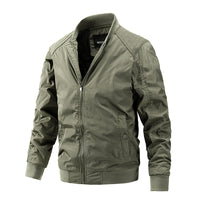 Collar Thin Cotton Slim Korean Fashion Men's Coat