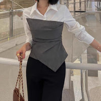 Korean Style Commute Slim-fit Shirt