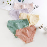 Thread Princess Low-waist Briefs With Cotton