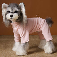 Schnauzer Bichon Comfortable Skin-friendly Keep Warm Pure Color Four-leg Bottoming Shirt