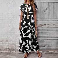 Women's Fashionable Casual Dress With Digital Print
