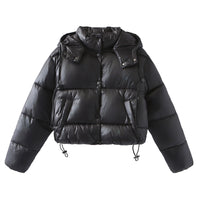 Women's European And American Hooded Short Down Coat