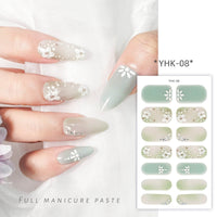 Spring Three-dimensional Relief Nail Stickers 3D Baking-free Waterproof Wholesale