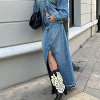 Women's Fashion Casual Denim Skirt
