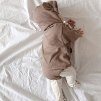 Cute Bear Terry Sweater Baby Jumpsuit Ass Romper