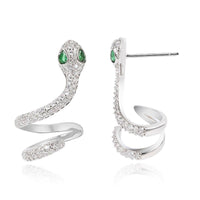 Sleek Serpentine Ear Bone Clip With A Sophisticated High-end Vibe
