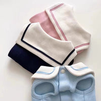 Sailor Collar Vest Thin Pet Clothing