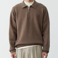 Korean Style Niche Casual Polo Collar Knitwear Sweater For Men