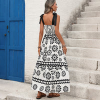Casual And Stylish Mid-length Backless Slip Dress