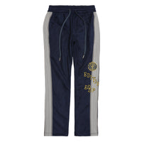 High Street Stripe Casual Pants Slim Fit Embroidery