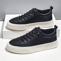 Sports Casual Platform Lace-up Leather Shoes