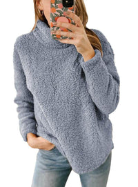 Stylish Loose-fitting Womens Pullover Hoodie Sweatshirt