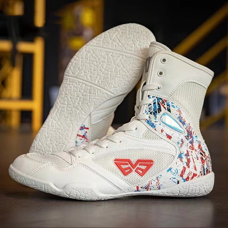 High-top Boxing Shoe Sanda Breathable Comfortable And Non-slip Fall