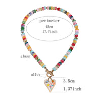 Charity-themed Pendant Fashion Vintage Beaded Necklace For Women