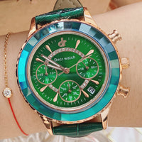 High Appearance Horizontal Refraction Mirror Six Pin Wrist Watch