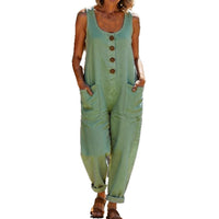 Women's Casual Sleeveless Loose Jumpsuit