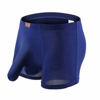 Men's Breathable Ice Silk Separation Solid Color Separation Boxer Briefs
