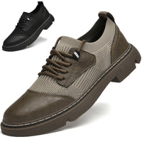 Casual Flying Woven Leather Shoes
