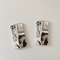 Cold Wind Black Grey Smudge Mobile Phone Case
