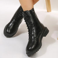 Martin Women's Leather Fashionable Motorcycle Military Boots
