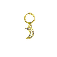 Heart-shaped Zircon Ring Without Perforation Body Piercing Jewelry Titanium Steel Inlaid Pearl Navel Nail