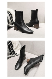 Stylish Minimalist Retro Design Womens Boots