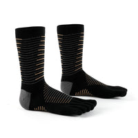 Outdoor Marathon Running Men's Mid-Calf Non-Slip Five-Finger Socks