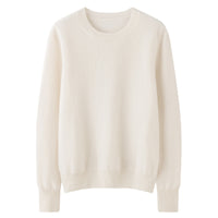 Round Neck Loose Knitted Long Sleeves Women