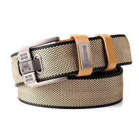 Men's Double-sided Canvas Outdoor Casual Belt With Alloy Pin Buckle