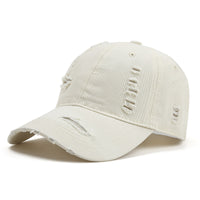 European And American Spring And Summer Washed Make Old Ripped Denim Baseball Cap