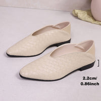 Womens V-shaped Toe Chunky Heel Elegant Versatile Pumps