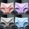 Mid-waist Cotton Solid Color Triangle Briefs