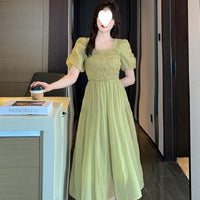 New French-style Elegant Waist-cinching Womens Dress
