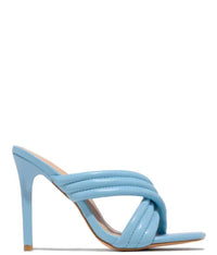 New Style Sandals And Slippers With Square Toe Stiletto Heel