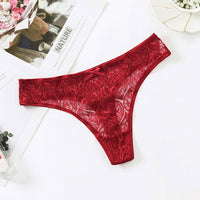 Lace Sexy Solid Color See-through Cotton Shorts